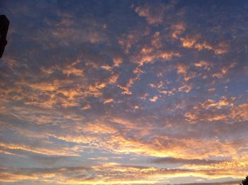 Low angle view of dramatic sky