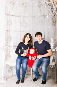 Portrait of a smiling young couple