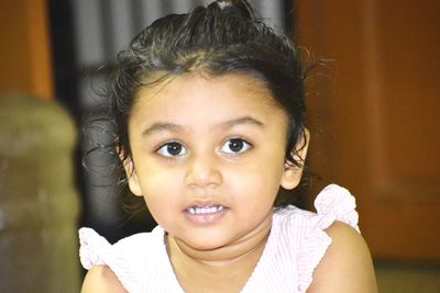 Portrait of cute girl