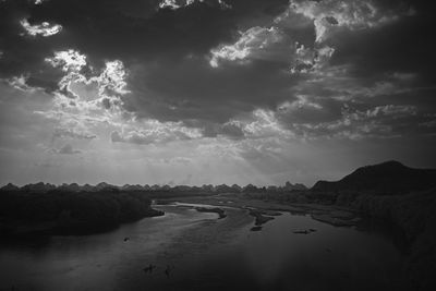 Scenic view of river against sky