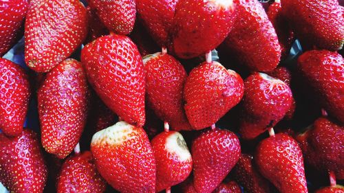 Full frame shot of strawberries