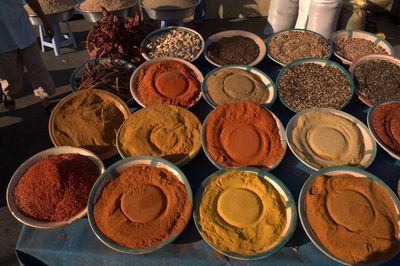 View of market stall