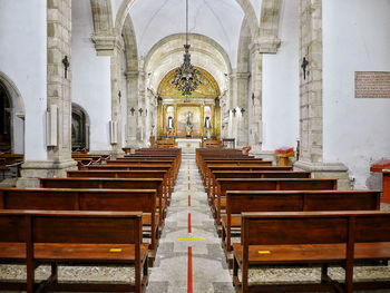 Interior of church