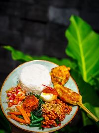 Nasi bali - balinese rice. traditional food