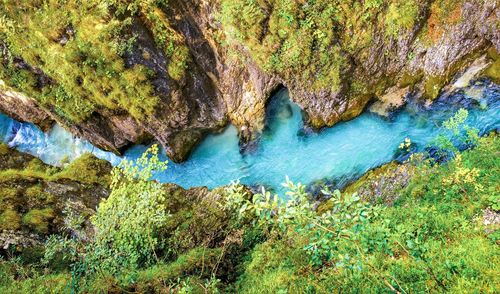 Rock formations in water