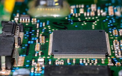 Full frame shot of computer chip