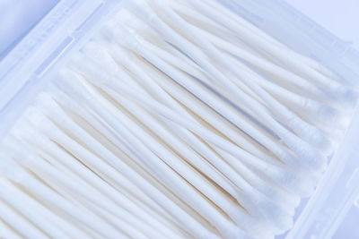 High angle view of plastic bag
