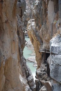 Rock formations in water