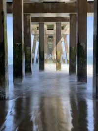 View of pier over sea