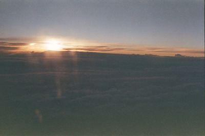 Scenic view of cloudscape against sky during sunset