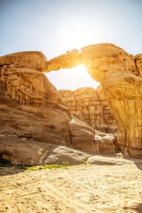 Rock formations in desert