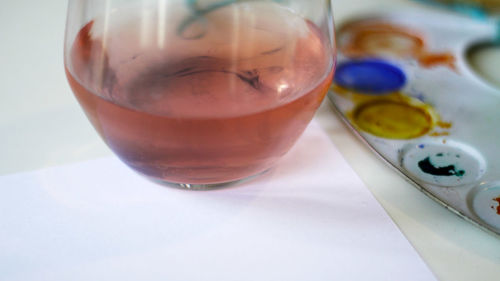 Close-up of drink on table