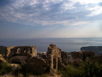 Panoramic view of castle against sky