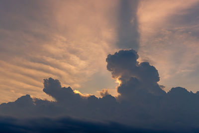 Low angle view of clouds in sky