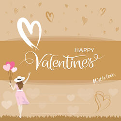 Text on heart shape