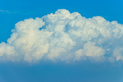 Low angle view of clouds in blue sky