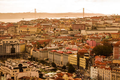 Aerial view of cityscape