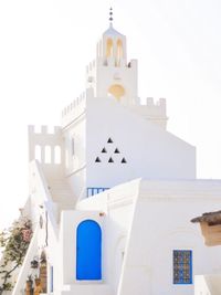 Low angle view of building against clear sky