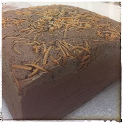 High angle view of bread on paper