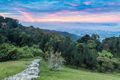 Scenic view of landscape against sky