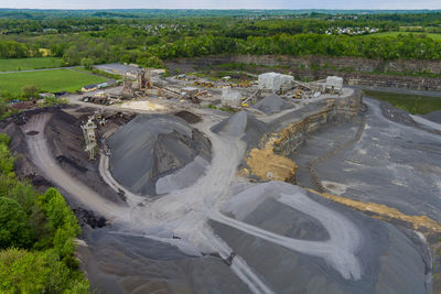 High angle view of landscape