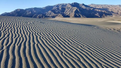 Scenic view of desert against sky