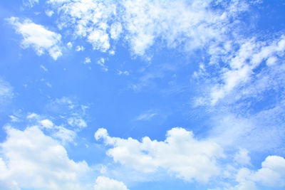 Low angle view of clouds in sky