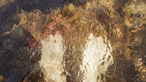 Full frame shot of rocks in sea