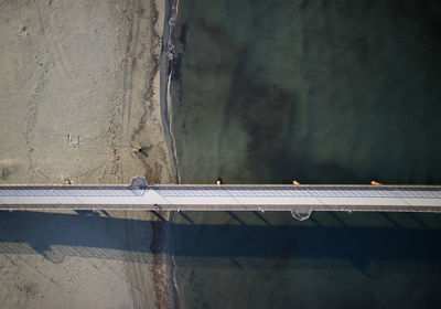 High angle view of a wall