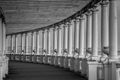 Columns in corridor