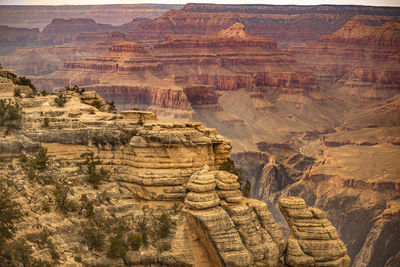 Rock formations in a desert