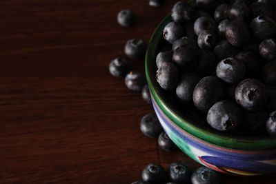 Close-up of fruits on table