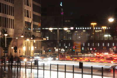 City street at night