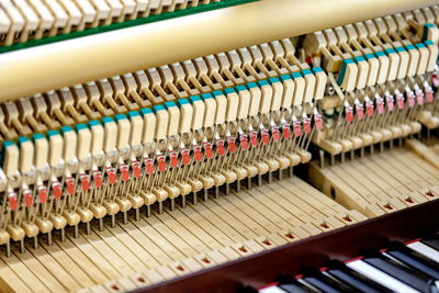 Close-up of piano