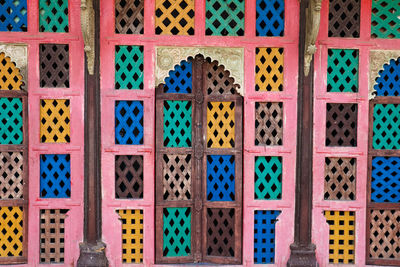 Full frame shot of patterned door