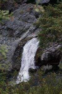 River flowing through rocks