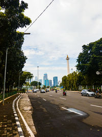 View of city street