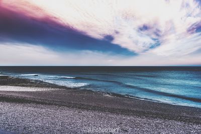 Scenic view of sea against sky