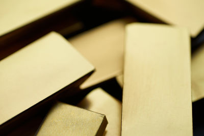 Close-up of objects on table