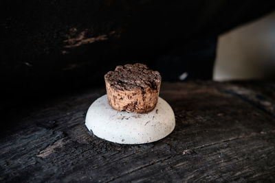 Close-up of dessert on table