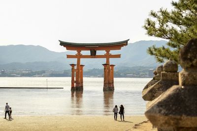 Group of people on the beach