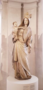 Statue of angel in temple