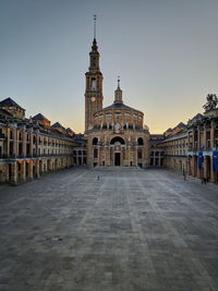 View of historic building against sky in city