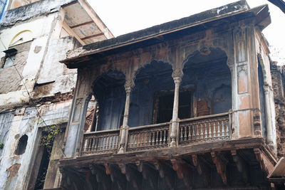 Low angle view of old building