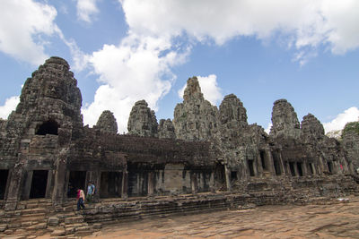 Ancient temple against sky