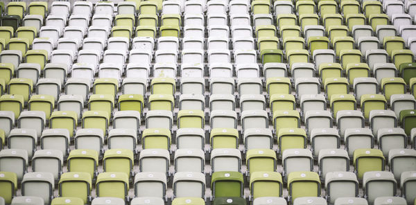 Low angle view of green stack