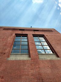 Low angle view of building against sky