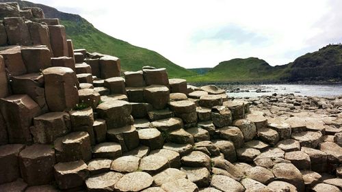 View of rocks on landscape