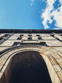 Low angle view of building against sky