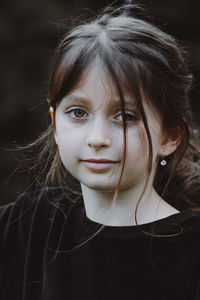 Close-up portrait of cute girl